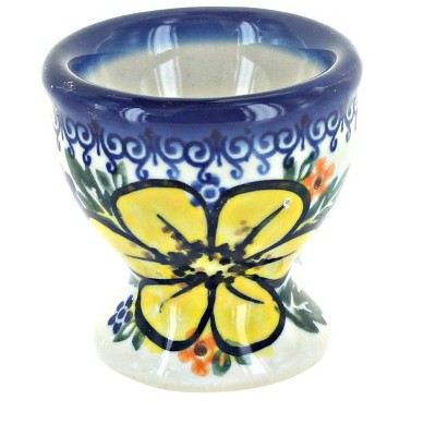 Blue Rose Polish Pottery Buttercup Egg Cup