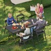 SKONYON 6ft Folding Table Portable Fold-in-Half Table Heavy-Duty - 2 of 4