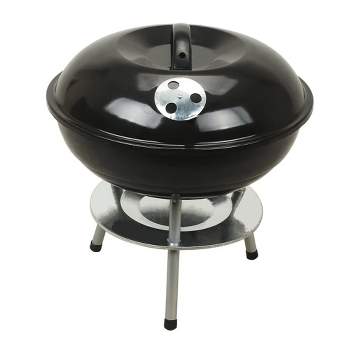 Grill Trade Portable Charcoal Grill - Mini BBQ Grill - Tabletop Grilling for Outdoor Cooking, Camping, Picnic, etc.