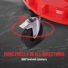 300 LBS Mobile Rolling Gear Seat Height Adjustable 7.07"-9.04" With Spinning Gear Tray - 3 of 4