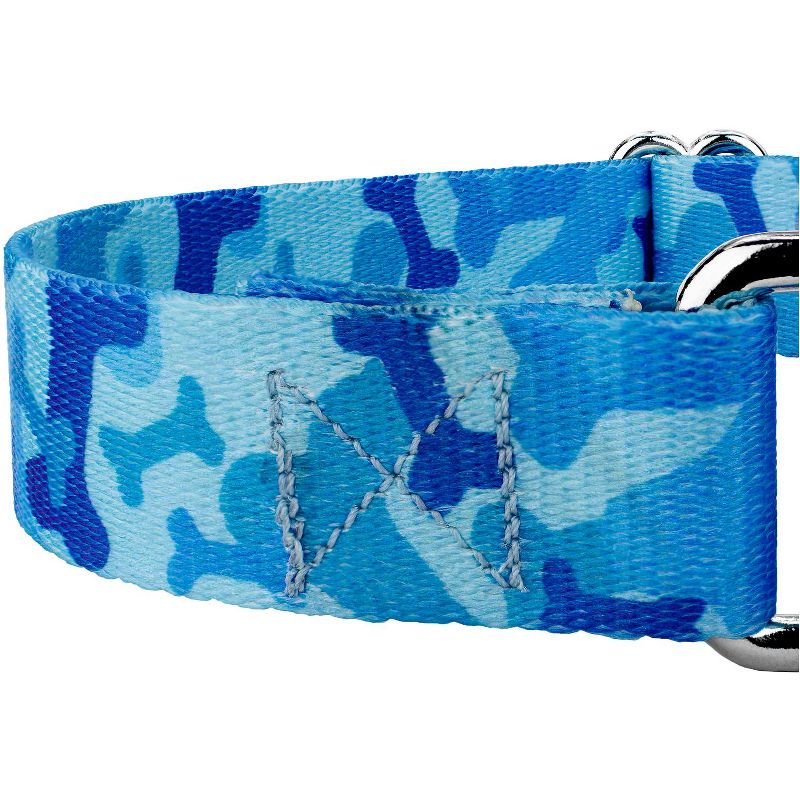 Country Brook Petz Blue Bone Camo Martingale Dog Collar and Leash (1 Inch, Medium), 4 of 8