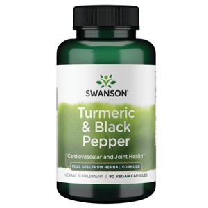 Swanson Premium- Turmeric & Black Pepper - Antioxidant, Digestion & Joint Support - 90 Veg Caps. - 1 of 2