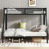 Lycvki Metal Twin XL over Queen Bunk Bed Noise Reduced,No Box Spring Needed - 2 of 4