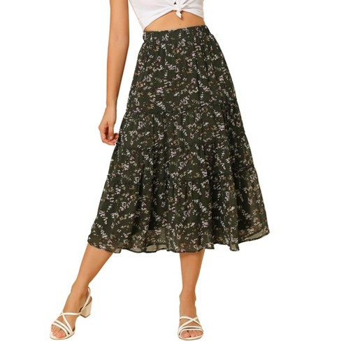 Mid length skirts target sale