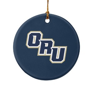 Oral Roberts University Primary Logo Porcelain Holiday Christmas Tree Ornament  2.8" (7.1 cm) - 1 of 4