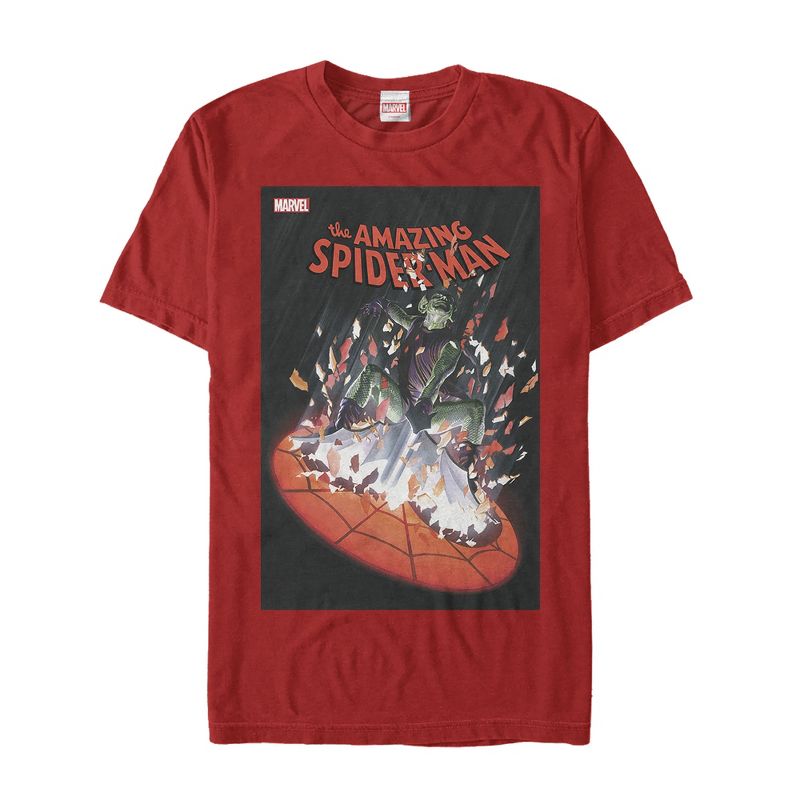 Men's Marvel Legacy Spider-Man Go Down Swinging T-Shirt, 1 of 5