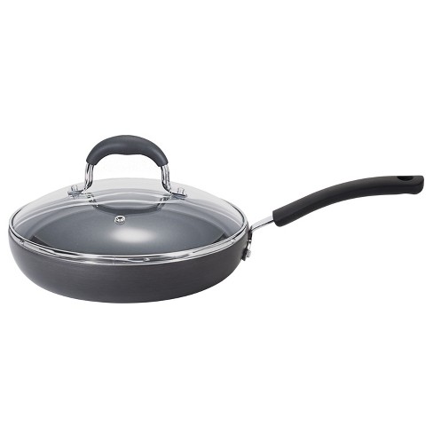 T-fal Ultimate Hard Anodized 10.25qt Covered Deep Saute - Dark Gray : Target