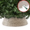 Casafield Water Hyacinth Christmas Tree Collar, Woven Tree Base Cover with Cord Cut Out - 4 of 4