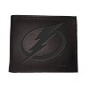 Evergreen NHL Tampa Bay Lightning Black Leather Bifold Wallet Officially Licensed with Gift Box - 2 of 4
