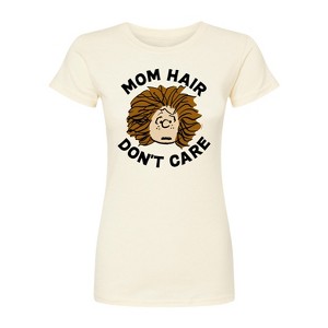 Women's - Peanuts - Mom Hair Dont Care Fitted Graphic T-Shirt - 1 of 4