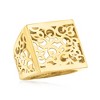 Ross-Simons Italian 14kt Yellow Gold Filigree Square-Top Ring Size 5 - 4 of 4