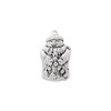 Black Bow Jewelry Sterling Silver Snowman Bead Charm - 2 of 4