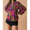 Women's Brynn Tie Floral Print Top - FLYING TOMATO - 2 of 4