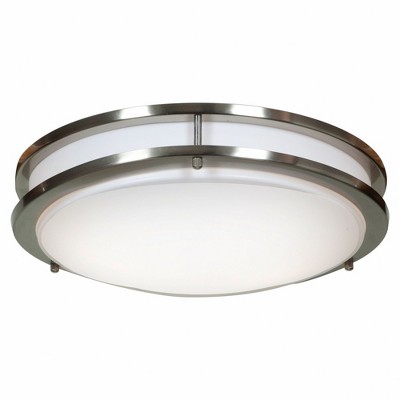 Access Lighting Solero 1 - Light Flush Mount in  Brushed Steel