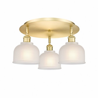 Dayton - 3 Light Flush Mount In Industrial Style-9 Inches Tall and 17.25 Inches Wide