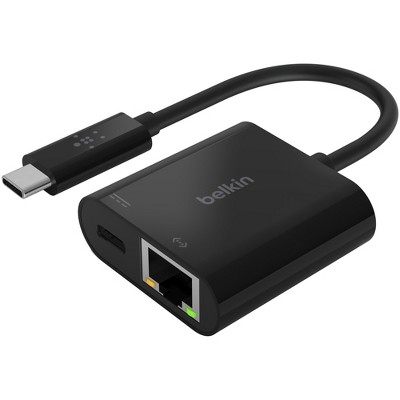 Belkin USB-C to Ethernet + Charge Adapter - INC001BKBL