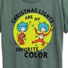 Women's - The Cat in the Hat - Christmas Lights Are My Favorite Color Short Sleeve Graphic T-Shirt - 2 of 4