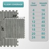 Sorbus 3/8-Inch Thick 96 Sq. Ft. Wood Grain Floor Foam EVA Interlocking Mats Tiles w/ Borders - for Home, Playroom, Basement, Trade Show - 3 of 4