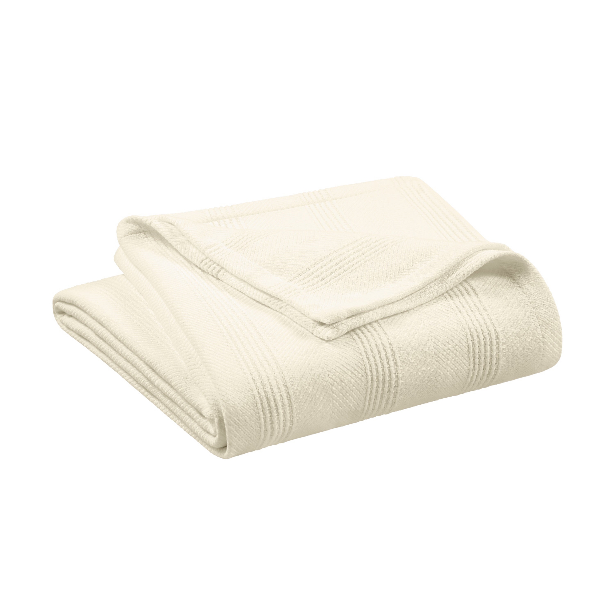 Vellux Cotton Ivory Queen Blanket