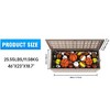 Infurnic Deck Boxes, Waterproof Deck Box with Large Storage Capacity for Patio Furniture, Garden Tools, All Weather Use, Brown, 46"*18.7"*23" - 4 of 4