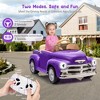 12V Kids Ride On Car, Licensed Chevrolet 3100 Pickup Battery Powered Electric Vehicle with Remote Control - 4 of 4