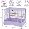 Large Wrought Iron Bird Cage with Stand for Parrots, Cockatiels, Conures & Budgies - 3 of 4