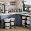 DOMETOUR Pan Organizer, Stainless Steel Pan Organizer Rack Cookware, Heavy-duty Pan Rack Kitchen Storage - 3 of 4