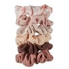 scünci No Damage Textured Scrunchies - Creams/Pink/Brown - All Hair - 6pk - 2 of 4