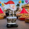SEVOBAL Inflatable Holiday Decorations Christmas Inflatables Outdoor Decorations Santa Claus Wearing Camouflage, Multicolored, 51.3"*35.5"*98.5" - 2 of 4
