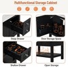 NicBex 30" Bathroom Vanity with Resin Sink, Bathroom Cabinet Storage with 1 Spacious Cabinet, 2 Drawers, and 1 Open Shelf for Bathroom, Black - 4 of 4