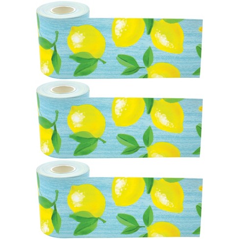 Teacher Created Resources® Lemon Zest Straight Rolled Border Trim, 50 ...