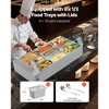 VEVOR Commercial Food Warmer, 1500W Electric Stainless Steel Steam Food Warmer with Glass Cover, 9-Pan Countertop Buffet Bain Marie, Silver - 4 of 4
