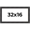 PosterPalooza | Panoramic Traditional Black Picture Frame - UV Acrylic, Foam Board Backing, Hanging Hardware - 2 of 4