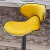 NicBex Dining Chairs Set of 2 Stool Upholstered Chair Airlift Adjustable Swivel Barstool with low-back style for Kitchen, Home Bar - 3 of 4