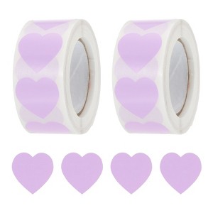 Unique Bargains Self-Adhesive Heart Decorations Stickers for Envelope Wedding 1000 Pcs - 1 of 4