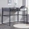 Aukfa Metal Loft Bed Twin Size, Loft Bed Frame with Safety Guard Rails & Flat Ladder, Twin Loft Bed for Kids Teens, Adults - 4 of 4