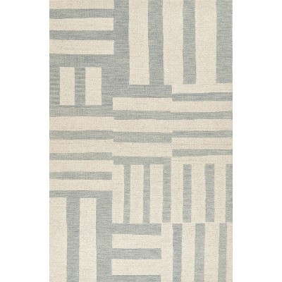 Momeni Archer Jamila Geometric Handtufted Rug Blue