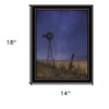 HomeRoots Starlit Night Black Framed Print Wall Art - 3 of 4