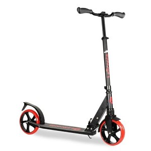 Lascoota Kick Scooter for Adults & Teens. Lightweight Foldable Adult Scooter with Large Sturdy Wheels 220lbs (Teen, Red) - 1 of 4