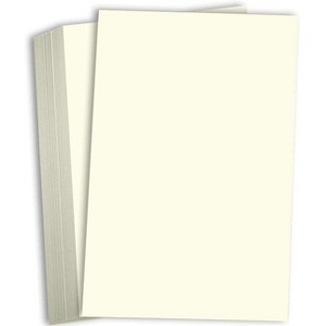 Hamilco Cream Cardstock 11x17 Paper Heavy Weight 80 lb Cover Card Stock 25 Pack - 1 of 4