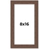 PosterPalooza | 8x16 Wide Barnwood Picture Frame, UV Acrylic, 6 Finishes - Grey, Brown, White, and Black - 2 of 4