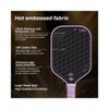 AENKYO Pro Traditional Pickleball Paddle, 16mm Honeycomb Core, Carbon Fiber Material - Purple - 3 of 4