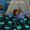 Glow in the Dark Blanket for Girls Boys Soft Gift Toy Throw Oversized Plush Soft and Cozy Warm Fleece Blanket Birthday Christmas Kids Room Decor - 3 of 4