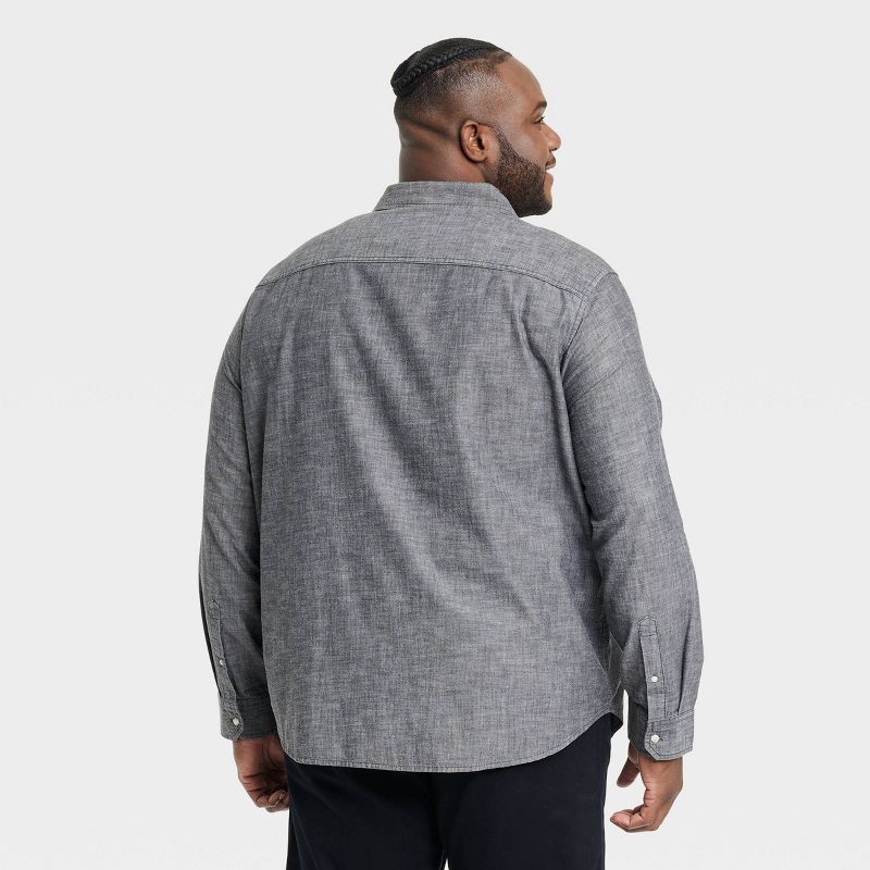 Men's Button-Down Shirt - Goodfellow & Co™ Black Wash, 3 of 5