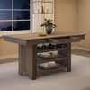 Counter Height Dining Table for 4-6, Wood Bar Height Tall Kitchen Table - 4 of 4