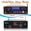 Pyle 3000W Wireless Bluetooth Home Theater Preamplifier System - PWMA5000BA, 4-Channel, Dual UHF Mic - 2 of 4