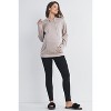 Hello Miz Women's Casual Nursing Maternity Hoodie Sweatshirt - 4 of 4