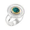 Silpada 'Peaceful Days' Sterling Silver and Brass Compressed Turquoise Ring - 2 of 4