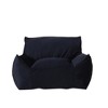 Velveteen Bean Bag Chair with Armrests - 4 of 4