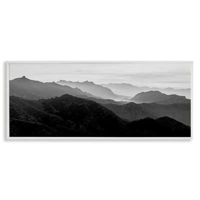 Stupell Industries Misty Sky Open Mountain Landscape, 24" x 10"